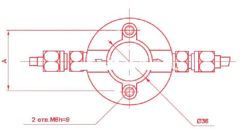 Присоединительные размеры фильтра ФВ-6-02
