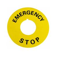 Табличка маркировочная EMERGENCY STOP - фото
