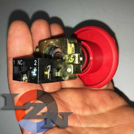 Кнопка-грибок XB2-BR42 Стоп (d=60 мм, красная) - фото №3