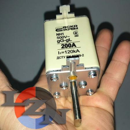 Предохранитель 200А nh1 gL gG 500В l1=120кА - фото №4