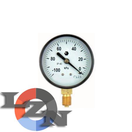 Фото вакуумметра  63мм -100...0 кПа (-1...0 бар); G1/4