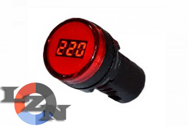 Вольтметр AD22-22DVM красный 80-500В - фото