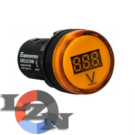 Вольтметр AD22-22 DVM желтый DC 5-30В - фото